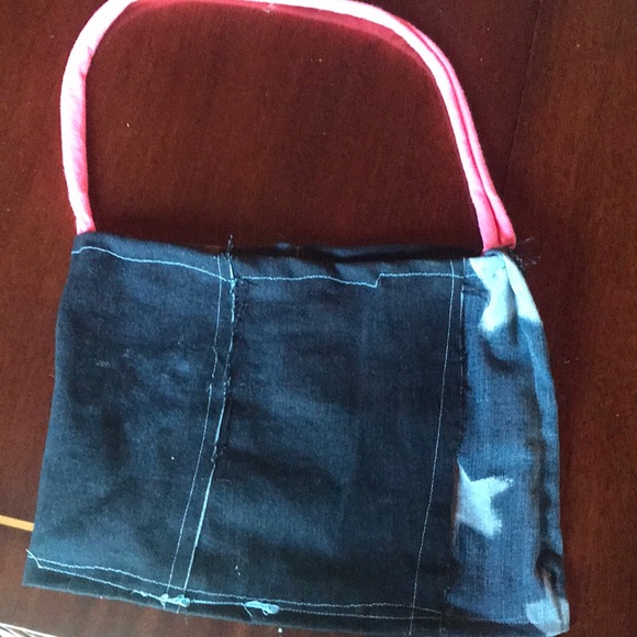 Cute boho denim eco friendly bag - Picture 2 of 2